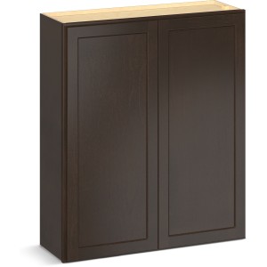 RELIABILT Parkstone II Wall Cabinet, Espresso Stained, 36" W, 2 Doors, Fully Assembled - 641393 | Lowe's Pro Supply